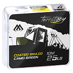 Mikado AMC-CB25/CG Coated Плетеная леска 10 м Зеленый Camo Green 25 Lbs 