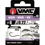 VMC 070538 Worm Связанные Крючки Черный  Black Nickel 8 