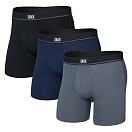 Купить SAXX Underwear sxpp3ec.bgn.xs трусы-боксёры Essential 3 Единицы Black / Turbulence / Maritime 20x10x4 7ft.ru в интернет магазине Семь Футов