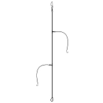 Expert predator 2045608 связанный крючок Kentucky Surfcasting Серебристый Grey 8