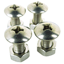 Купить Seachoice 50-59923 винт с гайкой 4 Единицы Золотистый Silver 20-1/4´´  7ft.ru в интернет магазине Семь Футов