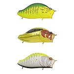 Adusta ZHB-024 Поверхностный стикбейт Zacrawl Heart Blaster 33g 90 mm Желтый Yellow Chart Tiger BB
