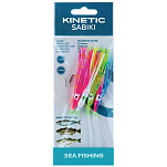 Kinetic F118-211-045 Sabiki Octopus M Рыболовное Перо Бесцветный Pink / Blue 3/0 