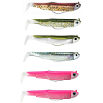 Fiiish BM904 Black Minnow Мягкая приманка Double Combo Shore 70 mm 3g Многоцветный Wine Glitter / Glitter Khaki
