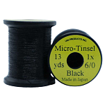 Uni products ZMT612BL-UNIT линия Micro Tinsel 1X 10.9 m  Black 6/0