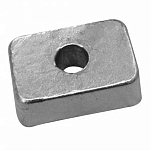 Tecnoseal 2626337A 4-9.9HP 4T Маленький алюминиевый пластинчатый анод  Silver 19 x 27 x 8 mm 