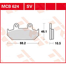 Купить Колодки тормозные (серия Sinter Street SV) MCB624SV TRW 7ft.ru в интернет магазине Семь Футов