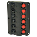 Купить Euromarine 001650 6 Электрическая панель переключателей Серебристый Black 145 x 75 x 30 mm 7ft.ru в интернет магазине Семь Футов