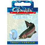 Gamakatsu 140192-00200-00025-00 Booklet Trout SPL 3610N Палатка Крюк 0.250 Mm 100 см Серебристый Nickel 2 