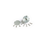 Pike n bass 240415 Alu Plot Kit Round Hole Thread Серебристый Silver
