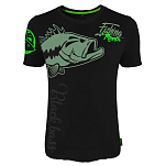 Hotspot design 010001601 Футболка с коротким рукавом Black Bass Mania Черный Black S