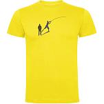 Kruskis CA65500603S261 Футболка с коротким рукавом Fish Shadow Желтый Yellow 3XL