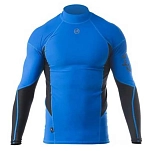 Zhik 68687 Футболка с длинным рукавом с защитой от ультрафиолета Spandex Голубой Cyan XL