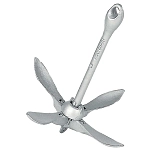 Plastimo p205985 Складной якорь R10 с круглыми лопастями 360 mm Grey 40x15x15 2.5 Kg