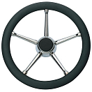Купить Рулевое колесо Savoretti Armando T17B\35 Ø350мм 19мм 5 спиц из нержавеющей стали с ободом из пенополиуретана 7ft.ru в интернет магазине Семь Футов