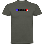 Kruskis CA65500238K029 Футболка с коротким рукавом Fishing Зеленый Dark Army Green M