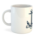 Kruskis 42611C053 Anchor Кружка 325ml Бесцветный  White