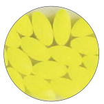 Daiwa PE361668 Ovalbait Бусины Желтый  Yellow Phospho 7 x 14 mm 