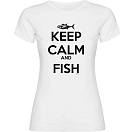 Купить Kruskis 11502102xls086 Футболка с коротким рукавом Keep Calm And Fish White 30x25x2 7ft.ru в интернет магазине Семь Футов