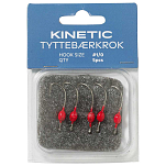 Kinetic F197-005-256 Tyttebærkrok Колючий Одноглазый Крючок 5 единицы Красный Red 1/0 