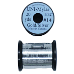 Uni products ZUM14GS-UNIT линия Mylar Tinsel 8.2 m  Gold / Silver 0.800 mm