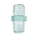 Oem marine 38-28616W Пластиковый шестигранный коннектор Голубой White 1´´