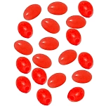 Kolpo 0768007-40 жемчуг Oval Hard  Red 4 x 5 mm