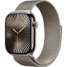 Купить Apple MWYC3QL/A  Watch Series 10 GPS + Cellular 46mm Milanese Loop Золотистый Natural Titanium / Natural M-L 7ft.ru в интернет магазине Семь Футов