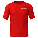 Givova MAE011-0012-S Базовый слой с коротким рукавом Corpus 2 Красный Red S