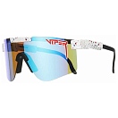 Купить Pit viper the-absolute-freedom-double-wide The Absolute Freedom Polarized Солнцезащитные Очки White / Blue / Red Polaried Blue Revo Mirror/CAT2 7ft.ru в интернет магазине Семь Футов