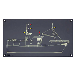 Pros NPE-189 12 m Рыболовный кошелек с навигационными огнями. силуэт Голубой Grey