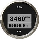 Купить Цифровой тахометр KUS BS JMV00558 8000об/мин Ø85мм 12/24В IP67 со счетчиком моточасов SR:1-10 чёрный/нержавейка 7ft.ru в интернет магазине Семь Футов