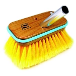 Seachoice 50-90451 Мягкая палубная щетка с деревянным бампером 152 mm Yellow 16x12x12