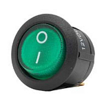 Pros NPE-351 On-Off Circular Rocker 12V выключатель  Green 12A