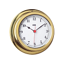 Купить Часы кварцевые судовые с арабским циферблатом Termometros ANVI 32.0386 Ø150/120мм 45мм из полированной латуни 7ft.ru в интернет магазине Семь Футов