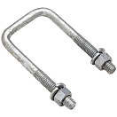 Купить Seachoice 50-57321 SQ U-Bolt Зажим оси с пластиной 3/8´´-16 Серебристый Grey 1 5/8 x 3 9/16 x 1 3/4´´  7ft.ru в интернет магазине Семь Футов