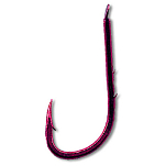 Quantum fishing 4749010 Crypton Red Worm 0.200 Mm Связанные Крючки Черный Red 10 