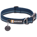 Ruffwear 25204-4281114 Flat Out Собачий ошейник Голубой Blue Horizon 28-36 cm