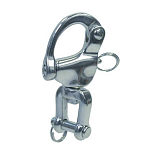 Oem marine MDEMEM087 Vrac А 4 Фал Карабин Серебристый Grey 87 mm