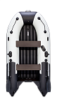 Надувная лодка ПВХ, Ривьера Компакт 3200 НДНД Комби, светло-серый/черный 4603725303478