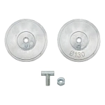 Recmar rec9003al анод руля алюминий 130 mm Grey 5x16x20