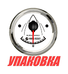 Указатель угла поворота руля, белый циферблат, нержавеющий ободок, д. 52 мм, 0-190 Ом, Marine Rocket (упаковка из 10 шт.) RA00191WSMR_pkg_10
