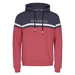 Sea ranch 21-7-153-4046-3XL Толстовка с капюшоном Justin Красный Sr Navy / Sr Red 3XL