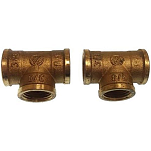 Goldenship GS30181 Латунь Женский T Соединитель труб Золотистый Brass 1/2´´ 