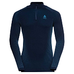 Odlo 196222-20828-XXL Базовый слой с длинным рукавом Top Turtle Neck Performa Голубой Dark Sapphire / Stunning Blue 2XL