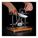 Купить Станок для заточки ножей Warthog Sharpeners 580091 V-Sharp A4 ELITE подставка 200x150мм 4 угла заточки 15°-20°-25°-30° стержни 325 грит корпус из антрацитового окрашенного металла 7ft.ru в интернет магазине Семь Футов