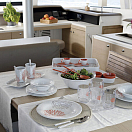Купить Набор посуды на 6 человек Marine Business Mare 13244 24 предмета из белого/кораллового меламина в сумке 7ft.ru в интернет магазине Семь Футов