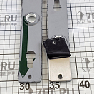 Купить Врезной замок правый 163x75x13мм квадрат 9мм с накладками и ручками антивибрационный из сатинированной хромированной латуни, Osculati 38.203.50DX 7ft.ru в интернет магазине Семь Футов