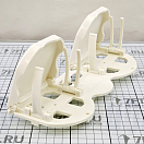 Купить Подстаканник складной двойной Nuova Rade Store-All 96865 258x105x110мм из белого пластика 7ft.ru в интернет магазине Семь Футов