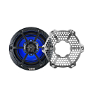 Купить Динамики двухполосные DS18 CF-65M Ø165мм 45Гц—23кГц 100-300Вт 4Ом IP65 светодиодная RGB-подсветка глянцевые из углеродного волокна чёрного цвета 7ft.ru в интернет магазине Семь Футов